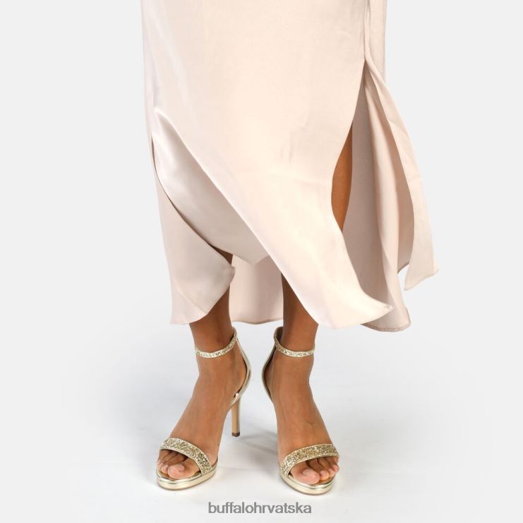 zlato Buffalo monroe 2 veganske sandale na petu |sandale TDD6T228